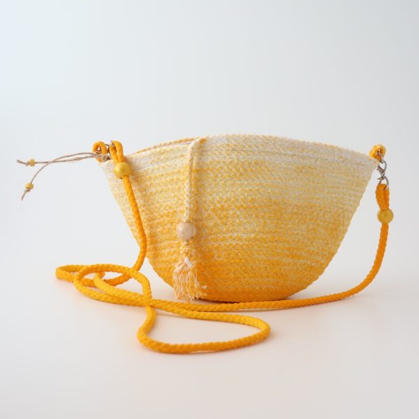 Miçonta Rope Yellow Clutch